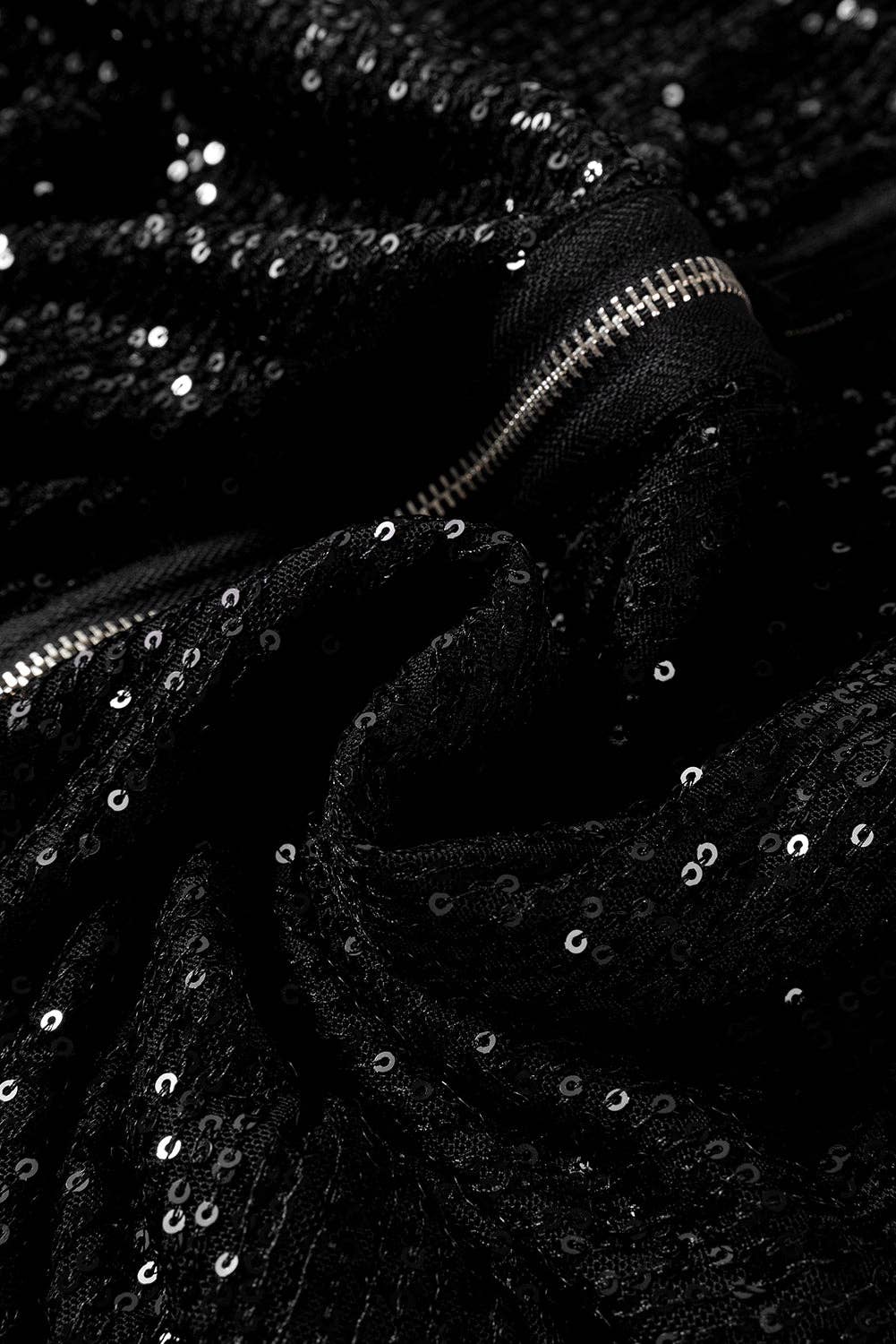 FASHION BLVD - Wholesale Jacket - Women's - FB Sequin Round Neck Long Sleeve Zip Up Jacket11