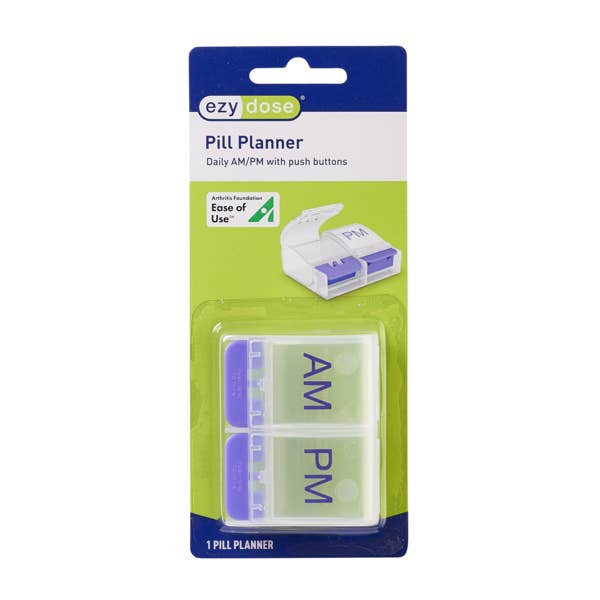 Apothecary Products LLC - Wholesale Pill Organizer - Ezy Dose® Push Button Daily AM/PM Pill Organizer (XL)3