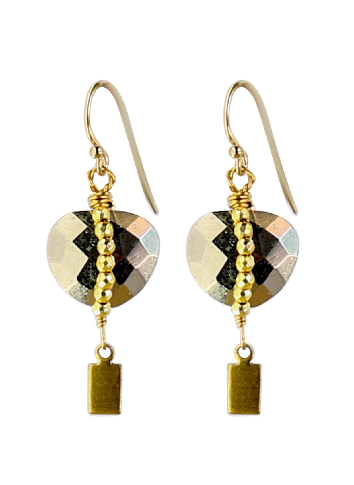 Catherine Page Jewelry - Wholesale Dangle Earrings - Solo Earrings in Pyrite