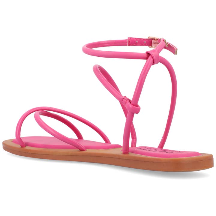 Journee - Wholesale Sandals - Women's - Farron Multi Strap Sandal In Faux Leather