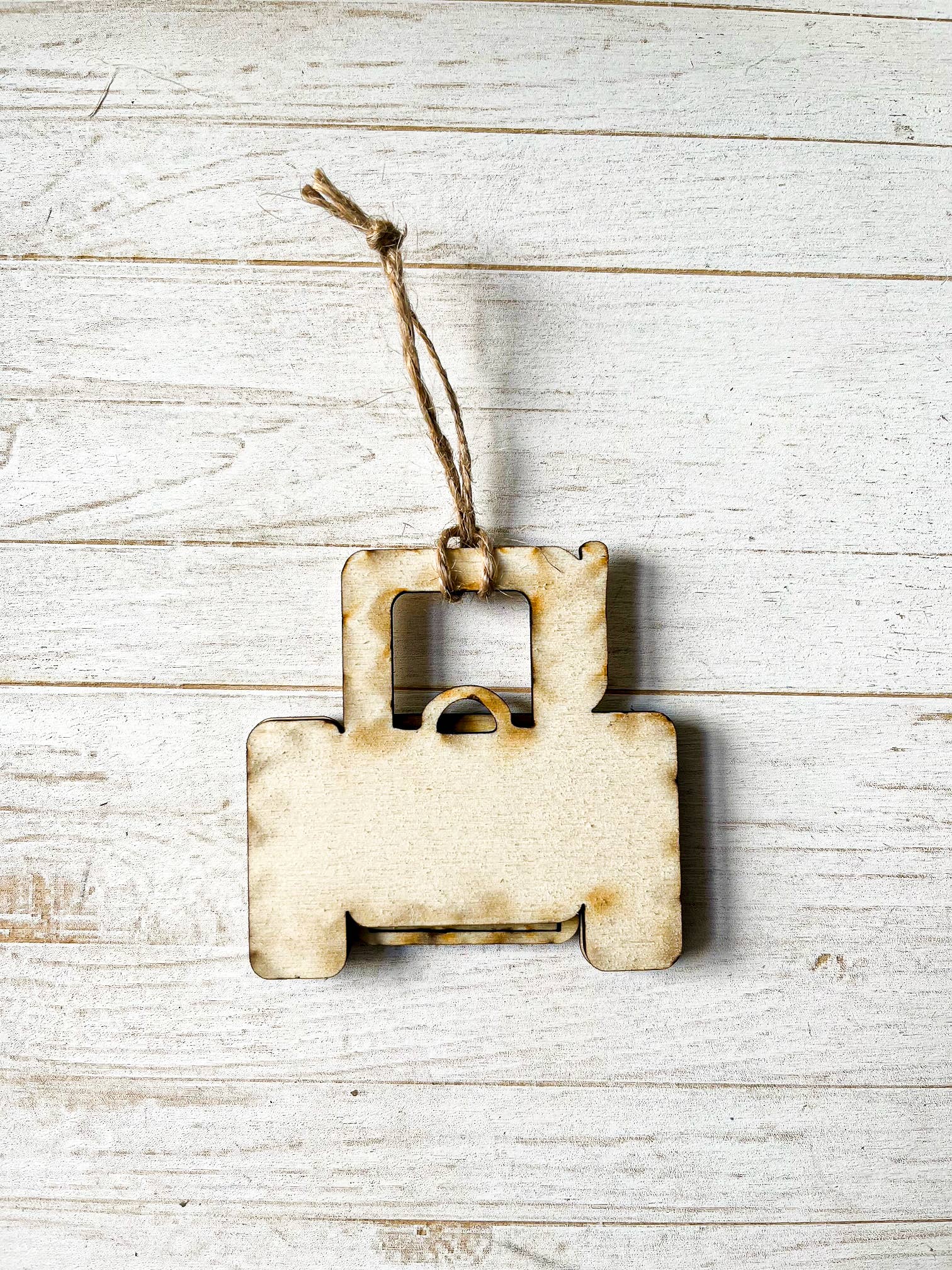 Gorgeous Little Bits Ltd - Wholesale Ornament - Green Tractor Custom Engraved Location Hanging Decoration1