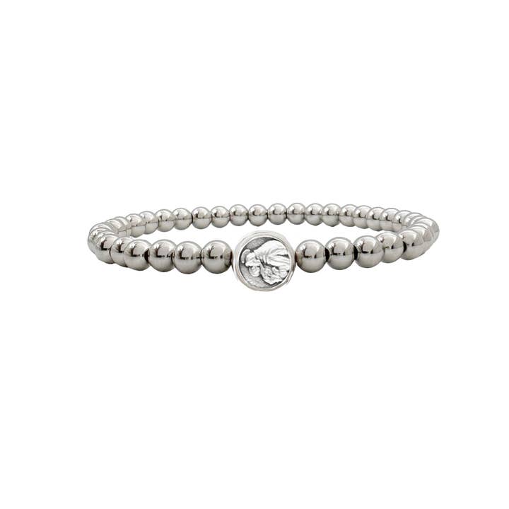 Love, Lisa - Vendita all'ingrosso Bracciale con perline - Braccialetto da preghiera elasticizzato con perline subliminali di Sant'Antonio