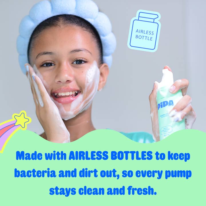 Pipa Skin Care - Wholesale Facial Cleanser - Pipa Squeaky Clean Cleanser Gentle Foam Face Wash for Kids2