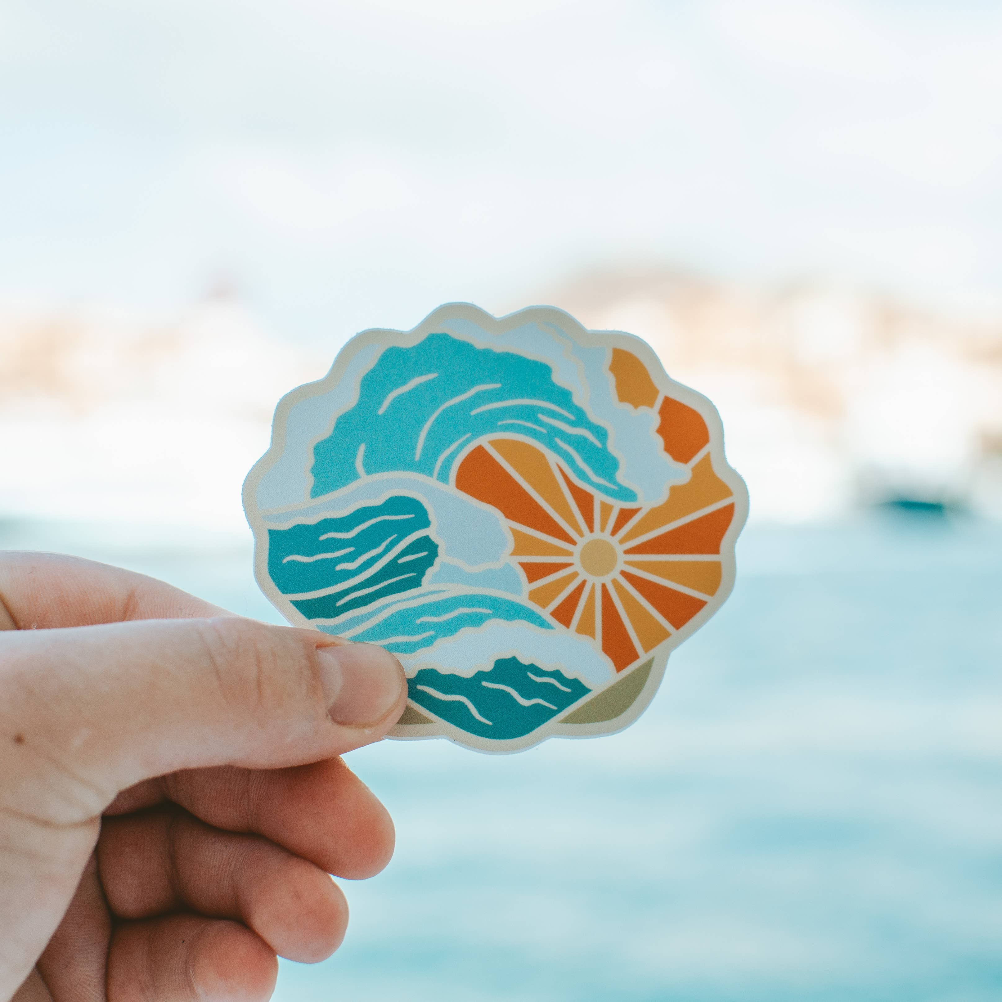 Roaming Heart - Vente Autocollant - Sea Shell | Autocollant1