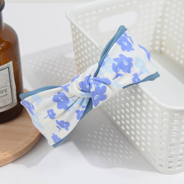 TheDivaSoap - Wholesale Fashion Headband - Women's - Floral Cross Knotted Headband8