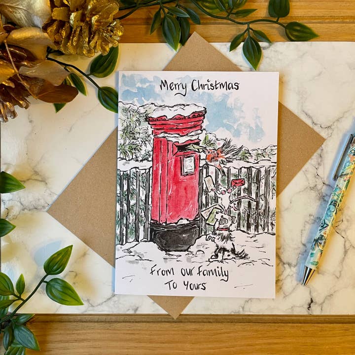 Merry Christmas from our family to yours - Christmas Card for wholesale by Crafty Tinks