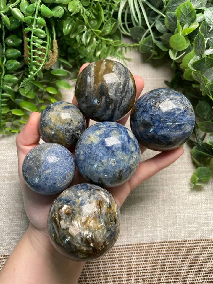 Blue Kyanite Sphere for wholesale by Copper Ashes