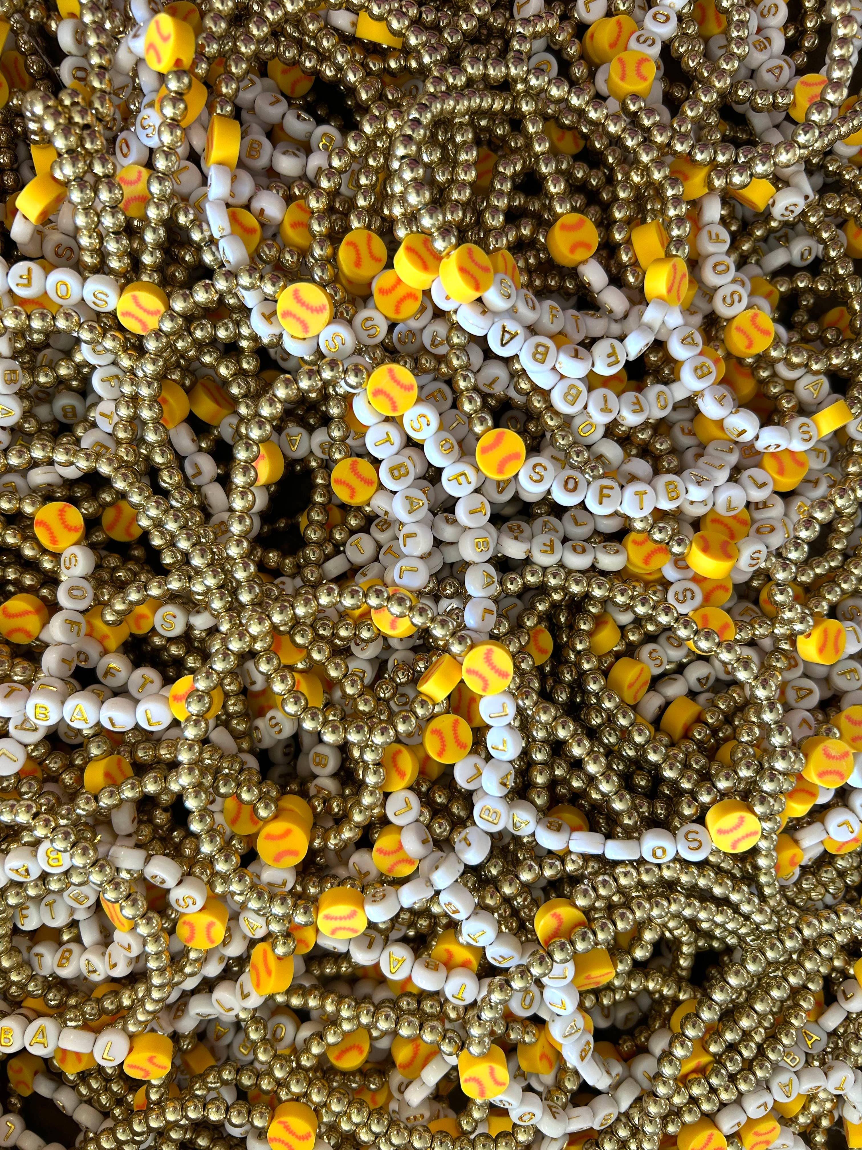 Kate Tuesday Jewelry – wholesale Beaded bracelet – ⚾Baseball + Softball Stretchy Bracelets3