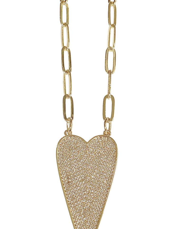 Jumbo Herz Halskette Gold für den Großhandel von Gemelli