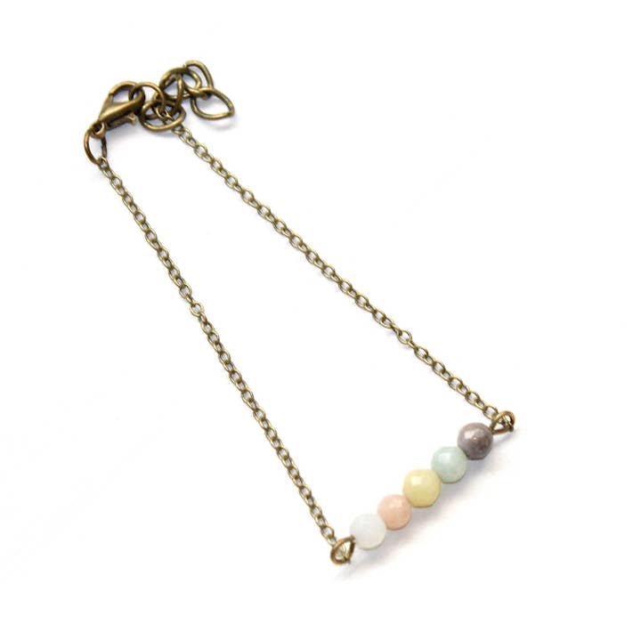 Amazonite läcker sten Bar armband för wholesale av All the Tiny Pieces