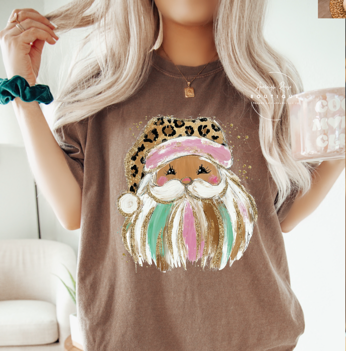 Trendy Chic Apparel LLC - Vendita all'ingrosso Felpa stampata - Donna - Felpe e magliette di Babbo Natale con pennellate preppy4