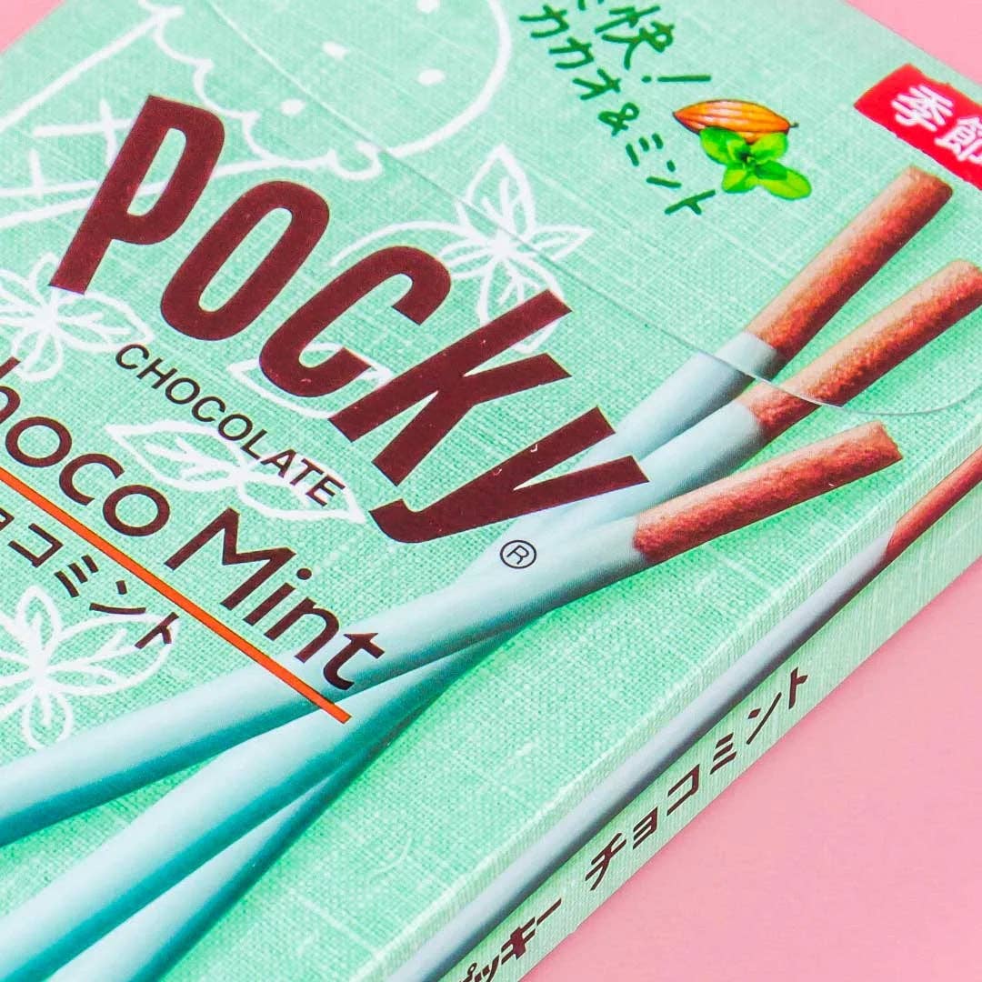 Global Bite Co - Vente Friandises enrobées de chocolat - Bâtonnets de biscuit Pocky Choco Menthe 60g1