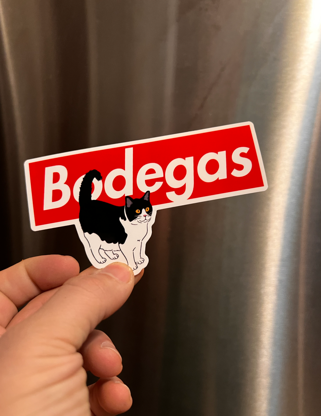 Bodega Cats of New York - Wholesale Sticker - Bodega Cats of New York 4.5" Sticker (Supreme Style)1