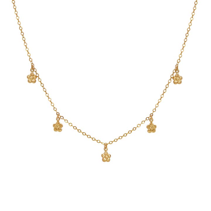 Halsketting met meerdere druppels - Madeliefjes voor wholesale door Anna Janelle Jewelry