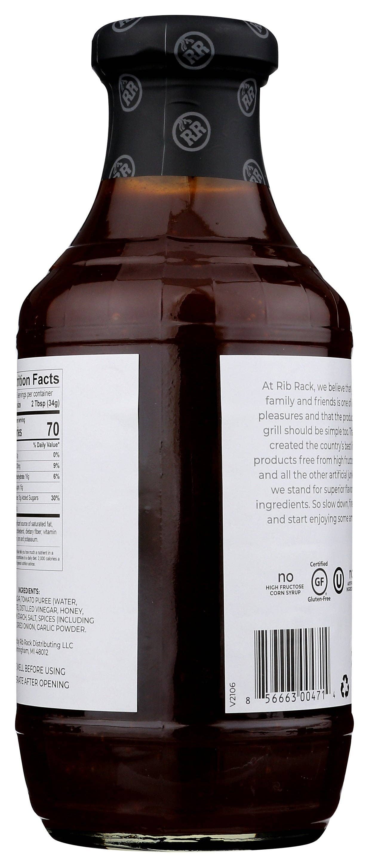 Everyday Supply Co - Wholesale BBQ Sauce - RIB RACK SAUCE RIBS HOT HONEY BBQ - Case of 61