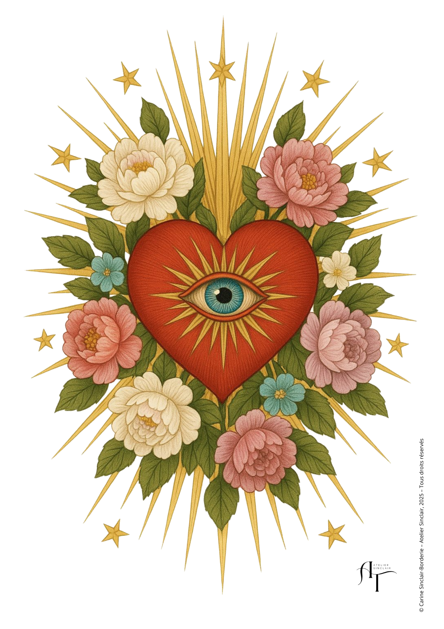 ATELIER SINCLAIR – wholesale Art print – THE EYE OF THE HEART0