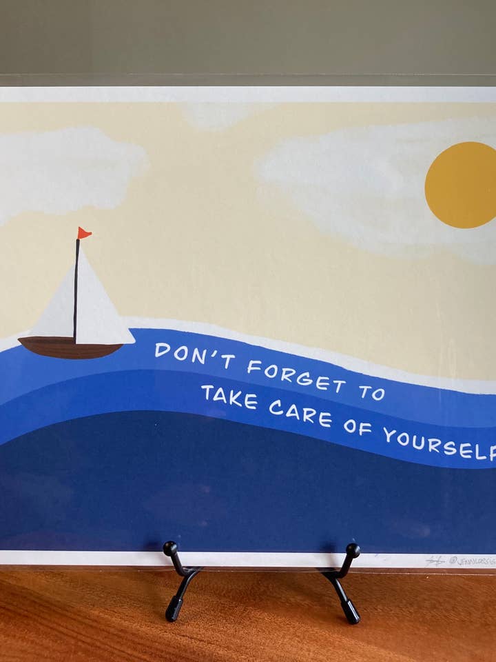 Stampa artistica Take Care Self Care (8x10) per la vendita all'ingrosso da parte di Jenn L Design