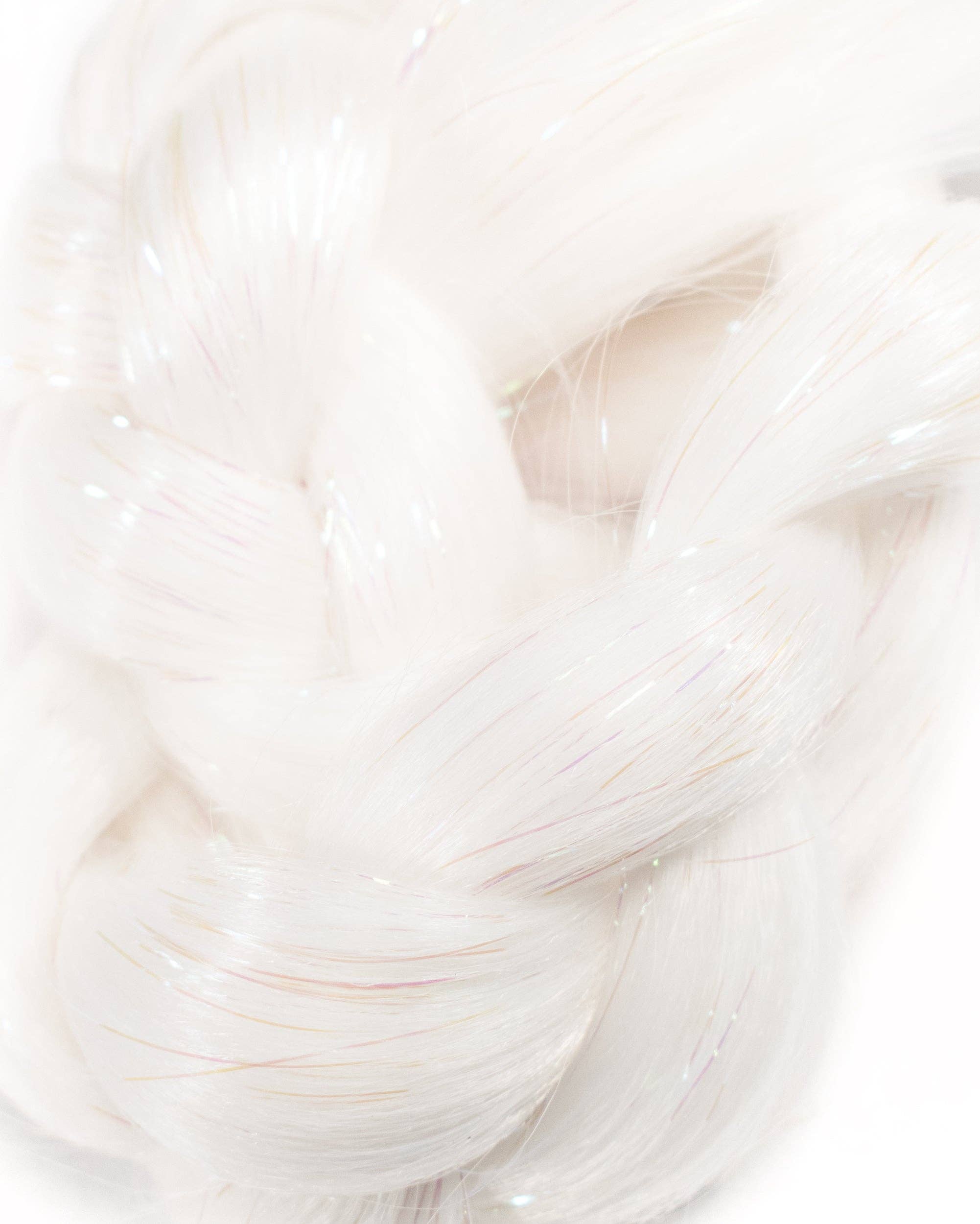 Lunautics - Vente Extensions de cheveux - Blanca - Extension de cheveux blancs avec guirlandes1