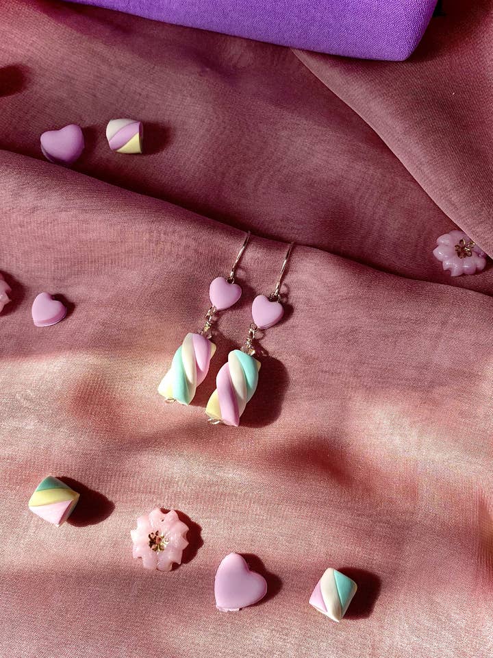 MINI MARSHMALLOWS earrings for wholesale by Kokoro - M.Handmade