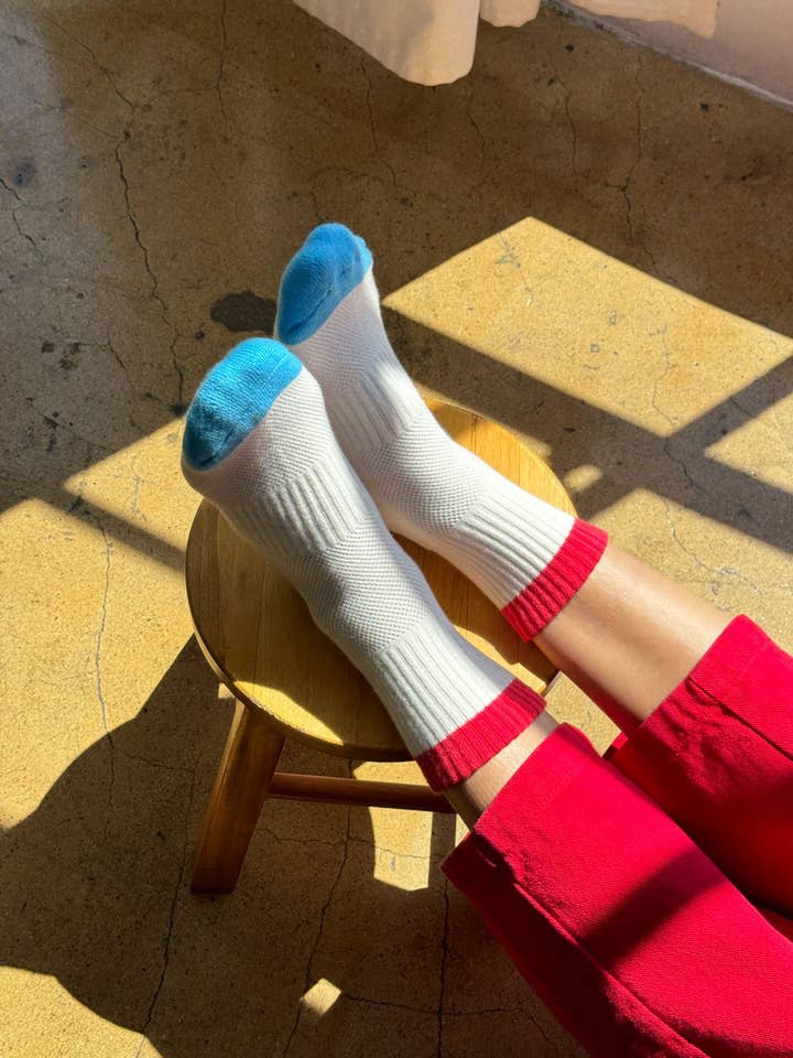 Color Block Girlfriend Socks for wholesale by Le Bon Shoppe