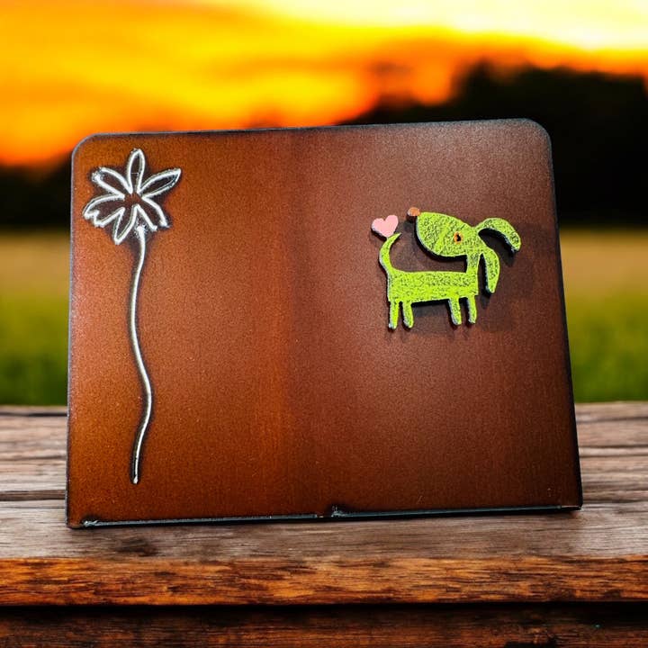 Whimsies - Wholesale Picture frame - Dog Picture Frame Heart picture frame metal gift impulse buy18