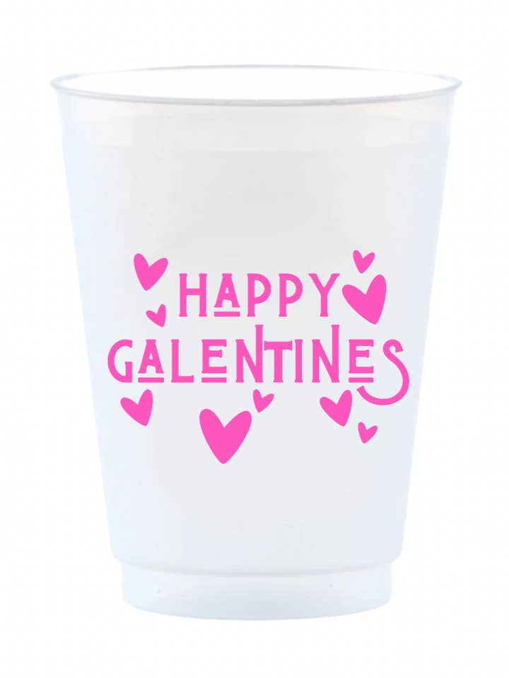 Happy Galentines Frost Flex Cups for wholesale by perk