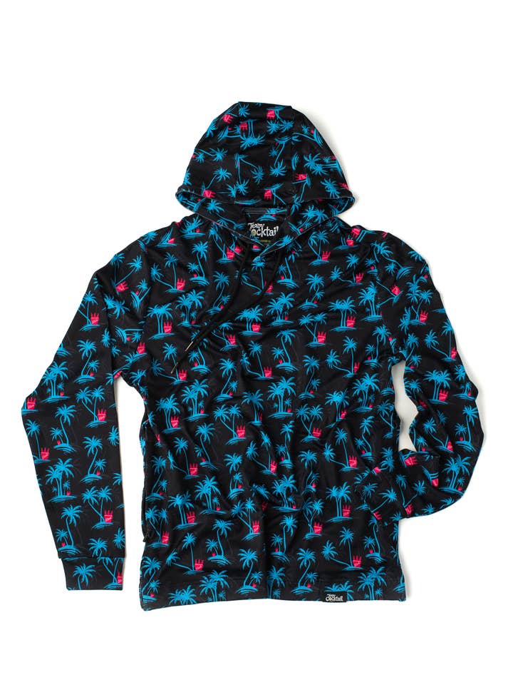 Pull à capuche léger et performant Tropical Buckets pour la vente par Team Cocktail