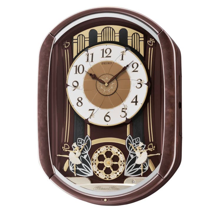 Seiko Clocks USA - Wholesale Wall Clock - Ballerina Melodies In Motion Clock Holiday Musical