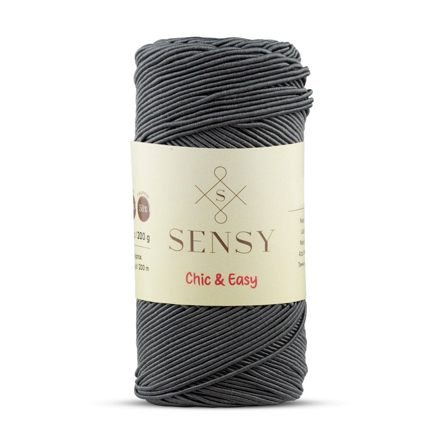 Sensy - Wholesale Yarn - Sensy Premium Chic & Easy 1.5mm 218 Yards 50% Cotton 50% Polyester Rope Crochet Bag Cord Crochet Thread38