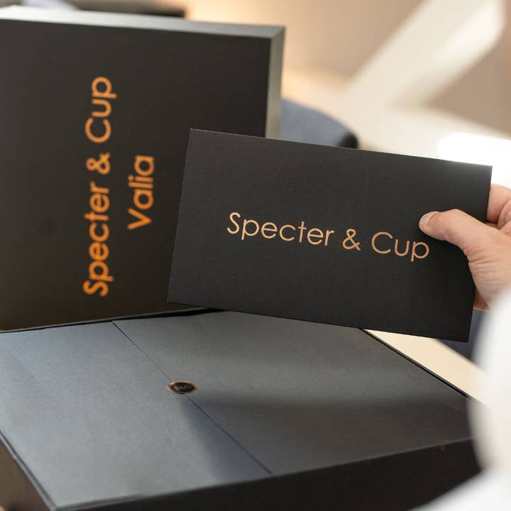 Specter & Cup - Wholesale Cocktail/Liquor Glass - Valia copper mug set — 4x cocktail cups + accessory set5
