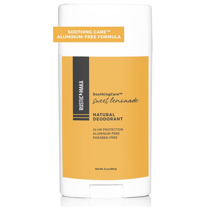 SWEET LEMONADE Natural Deodorant (Baking Soda-Free) for wholesale by Rustic MAKA Natural Deodorants + Body Care