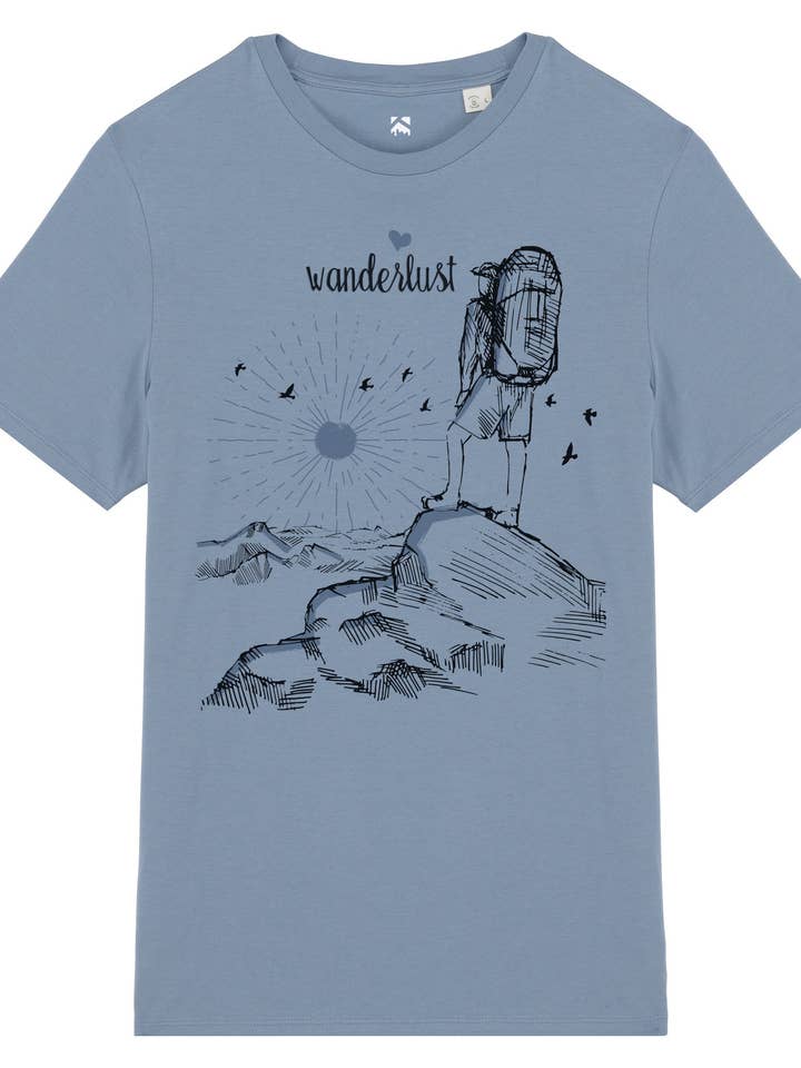 Wanderlust 25 - T-shirt for engroshandel hos Komood Bavarian Apparel