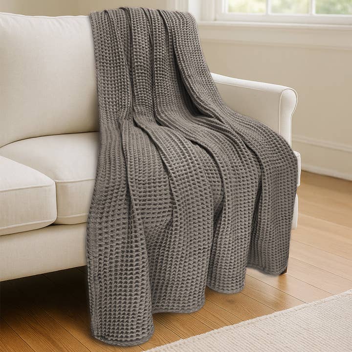 Levtex Home - Wholesale Throw Blanket - Waffle Blanket Throw3