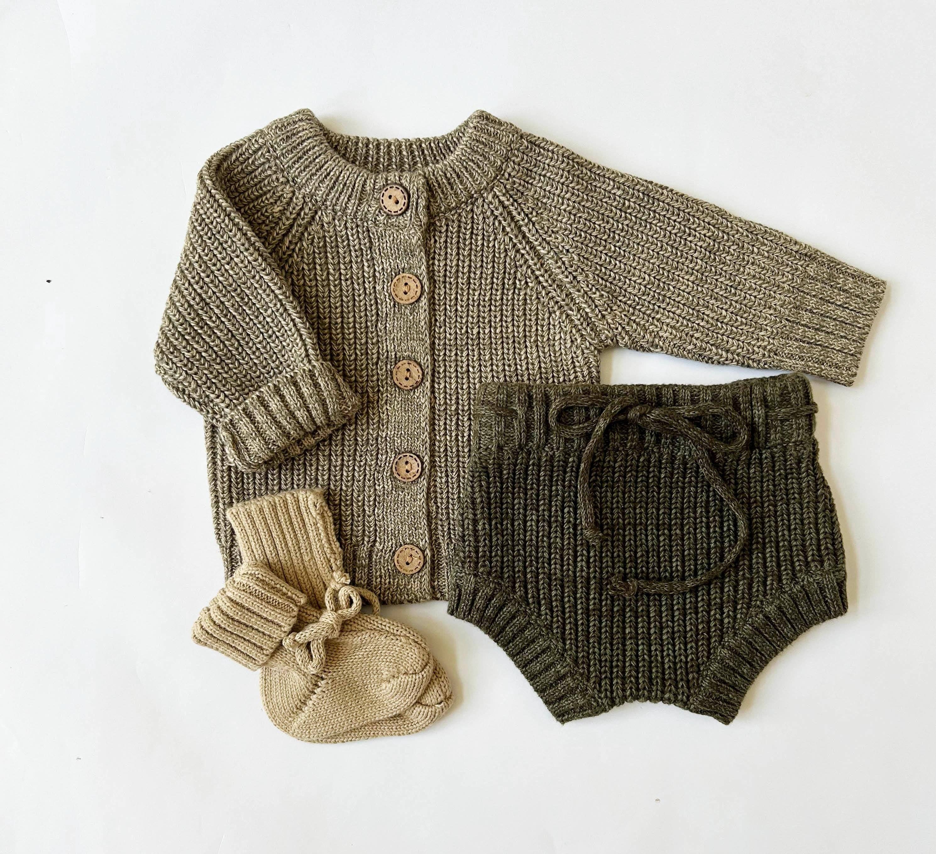 OLIVE & CRADLE - Wholesale Underwear/Diaper Cover - Baby - Chunky Knit Ribbed Bloomer8