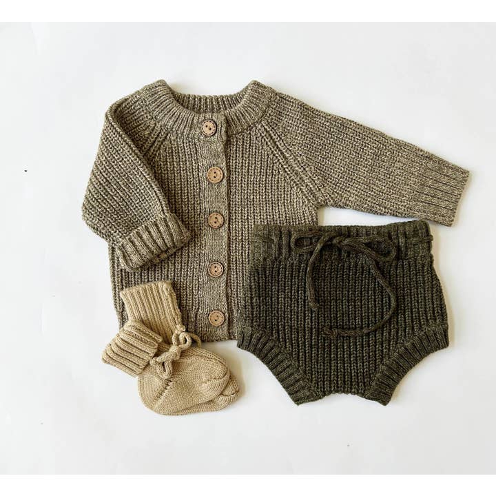 OLIVE & CRADLE - Wholesale Underwear/Diaper Cover - Baby - Chunky Knit Ribbed Bloomer8