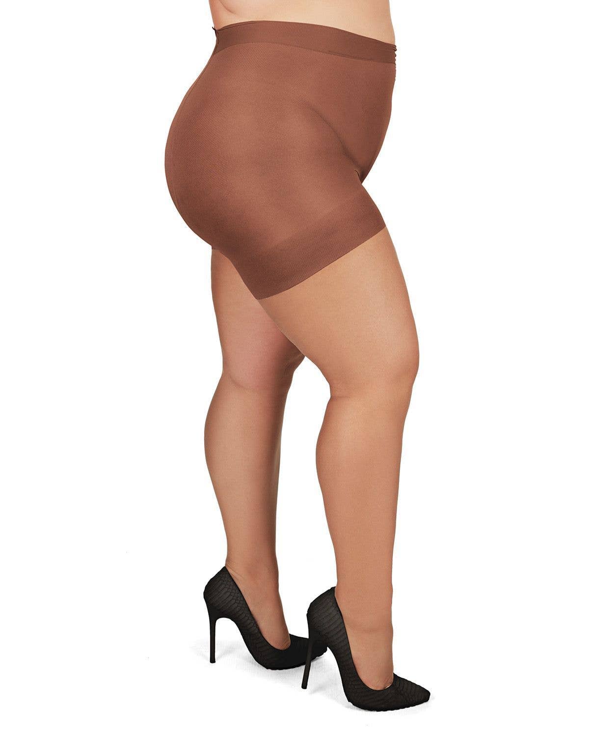 Infinity Classics International Inc. - Wholesale Pantyhose - Women's - MeMoi Plus Size Curvy Ultra Sheer Control Top Pantyhose3
