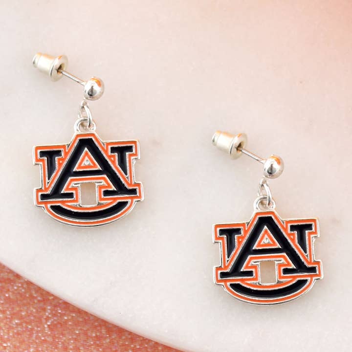 Seasons Jewelry – Engroshandel Hængeøreringe og creoløreringe – Auburn emalje Logo øreringe0