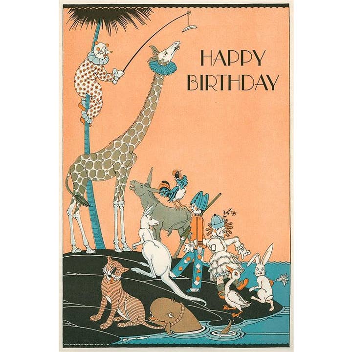 Greeting Card HB-546 Happy Birthday, Marooned Circus for wholesale by Found Image Press