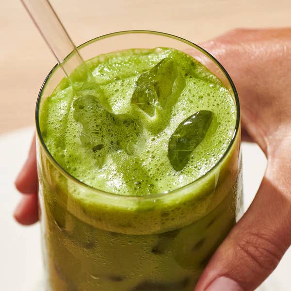 Clevr Blends - Wholesale Powdered Health Drink - Honey Lavender Matcha SuperLatte (14 lattes) | Instant Ceremonial Grade, Superfood Powder Blend, Oat Milk, Lion Mane, Reishi Mushroom, Coconut Cream, Ashwagandha, Serve Hot or Iced2