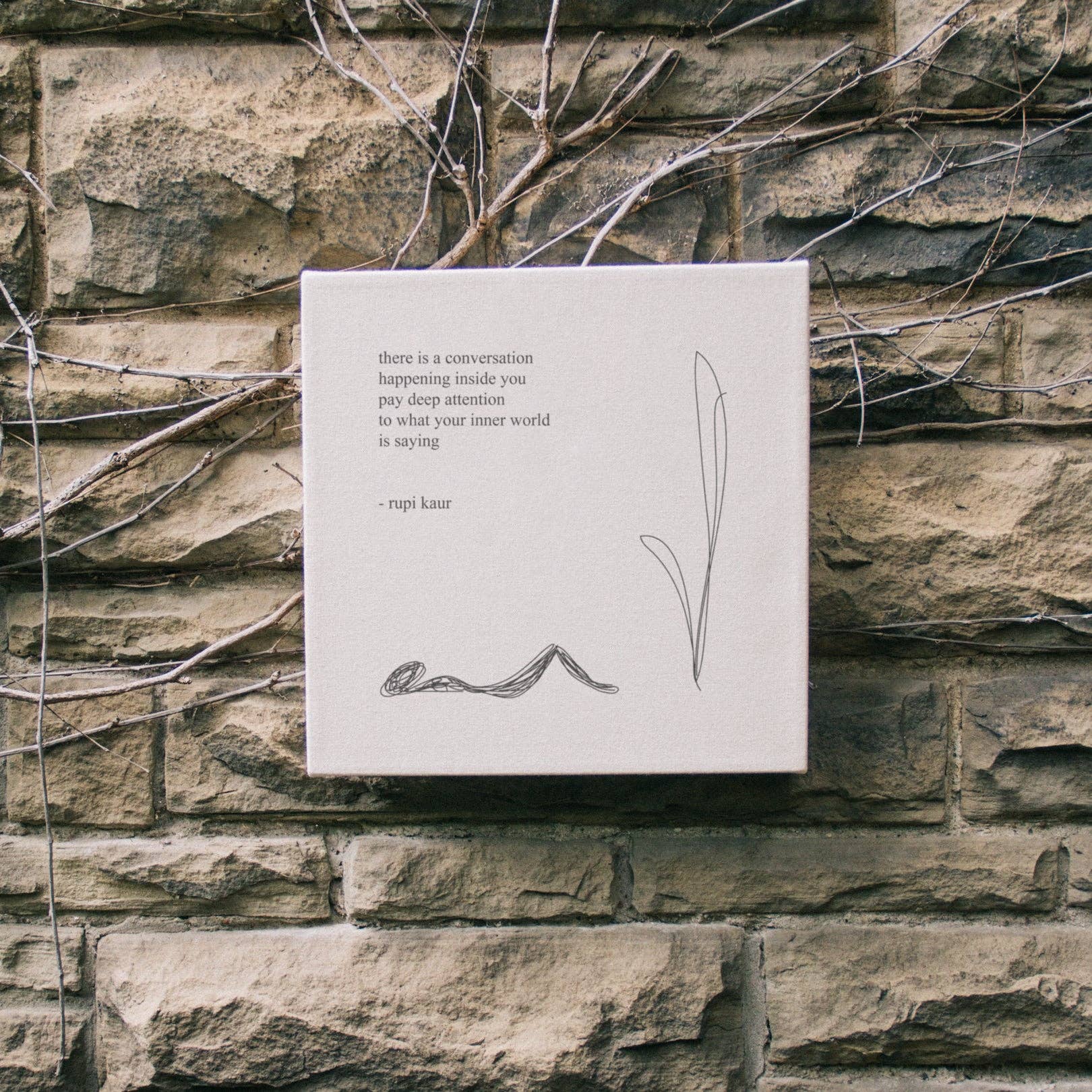 Rupi Kaur - Wholesale Art Print - 'conversation' Canvas1