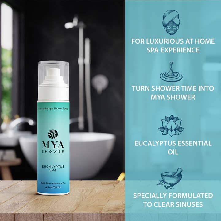 The Midwest Sea Salt Company - Wholesale Aromatherapy Mist - Eucalyptus Spa Aromatherapy Shower Mist Spray2