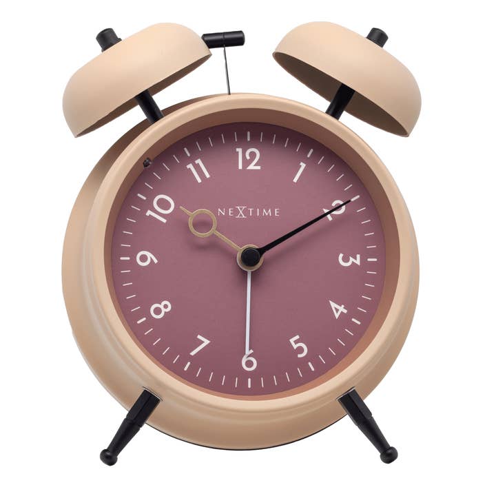 NeXtime - Wholesale Alarm Clock - Alarm Clock 12 x 14 x 6cm-Metal-NeXtime "Golden Hour"15