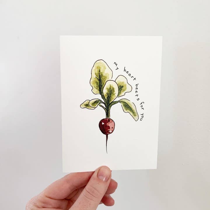 Mit hjerte rødbeder til dig kort for engroshandel hos The Critter Co.