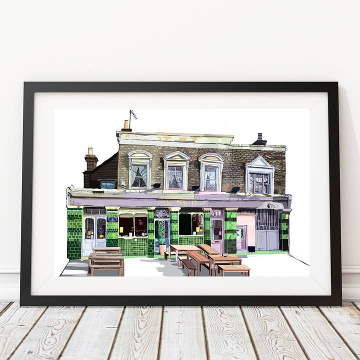 Tomartacus - Wholesale Art Print - The Nag's Head, Walthamstow, East London Illustration Print