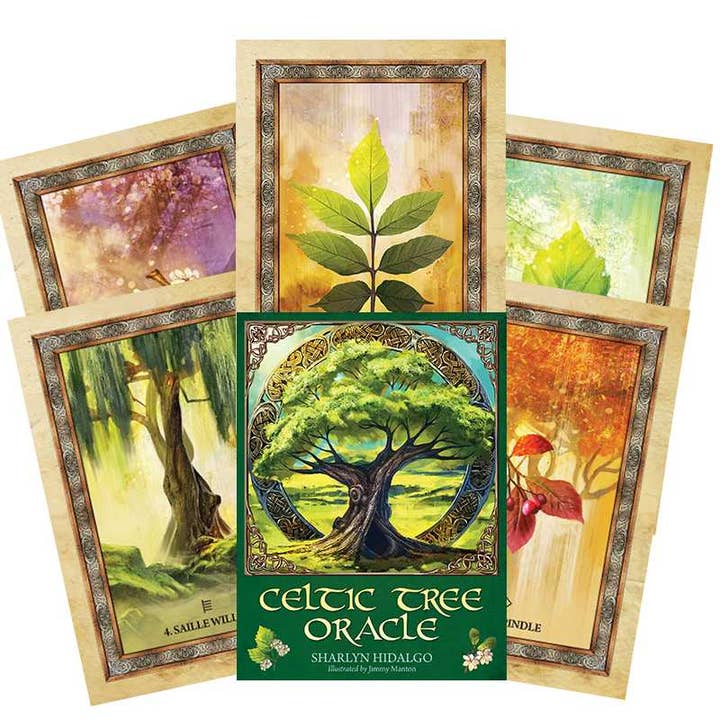 Celtic Tree Oracle Cards Blue Angel – Orakelkarten mit keltischer Baumweisheit für den Großhandel von Cardshouse