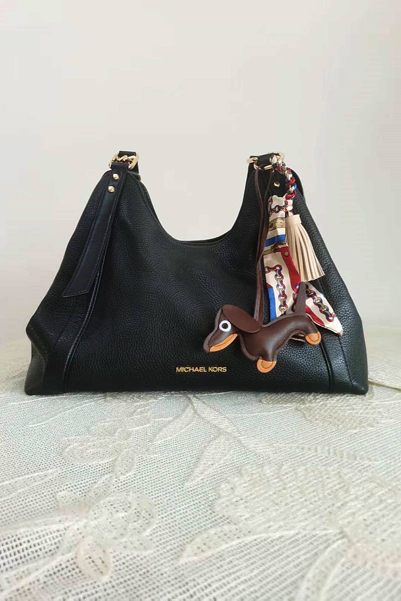 Leto Accessories – wholesale Purse/bag accessory – Women’s – Dachshund Leather Bag Charm Fringed Bag Accessory7