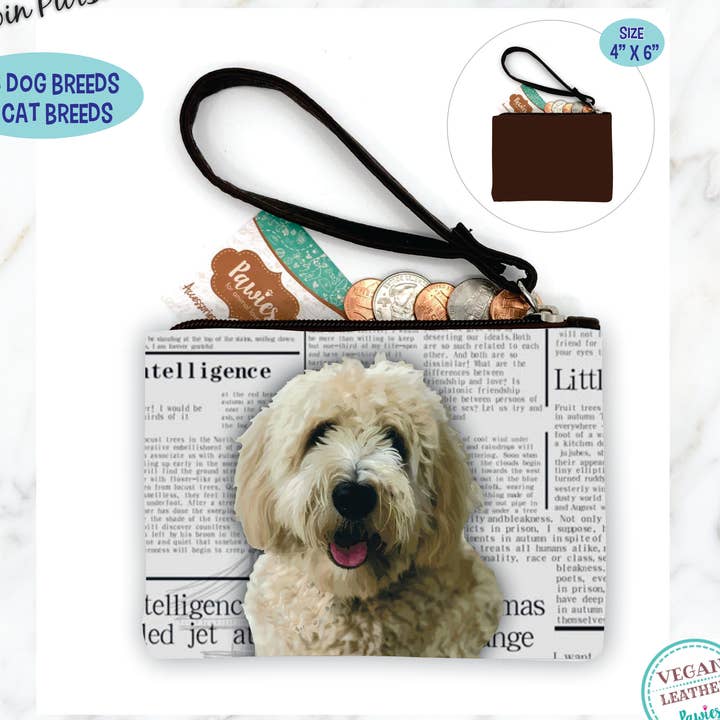 Doodle Cream møntpung • Gulvdisplay valgfri for engroshandel hos pawies