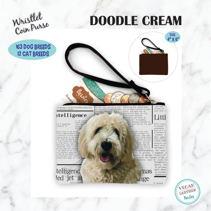 Geldbörse mit Doodle Cream • Bodendisplay optional für den Großhandel von pawies
