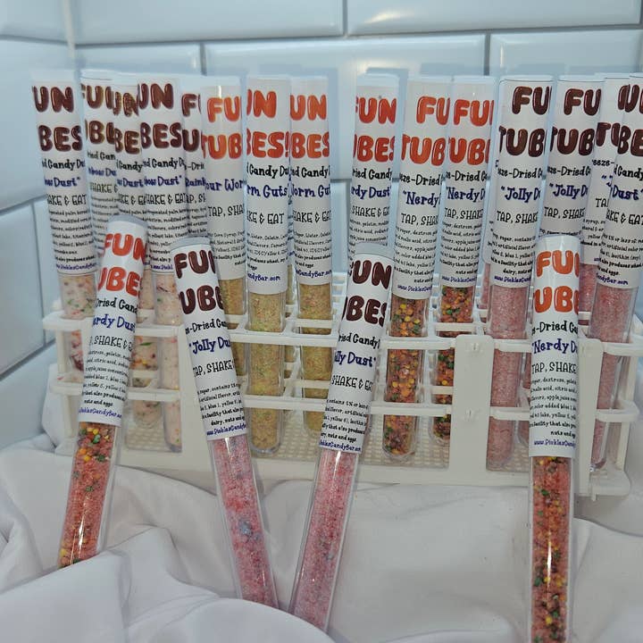 Freeze Dried FUN TUBES! Choose Your Flavor for wholesale by Pickle's Candy Bar