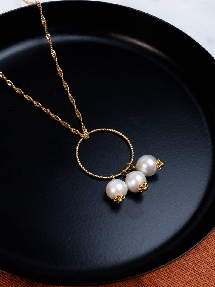 Collar largo Maela - Perlas de agua dulce para venta al por mayor de SIKA BIJOUX